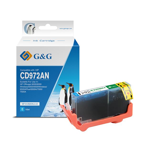 GG - Cartuccia ink Compatibile per HP 920XL - Ciano