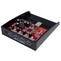 StarTech.com Hub USB 3.0 a 4 porte panello frontale - Alloggiamento 3,5 5,25" - Hub - 4 x SuperSpeed USB 3.0 - modulo plug-in - per P/N: USB312SAT3CB, USB315CB2M, USBLT1MWS, USBLT2MBR, USBLT30CMW, USBLTM1MBK, USBLTM1MWH