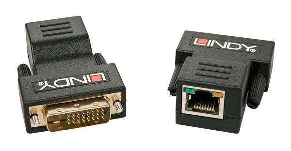 LINDY Extender CAT5e/6 DVI Extender - Estensore video - RJ-45 / DVI digitale 24+1 pin - fino a 70 m