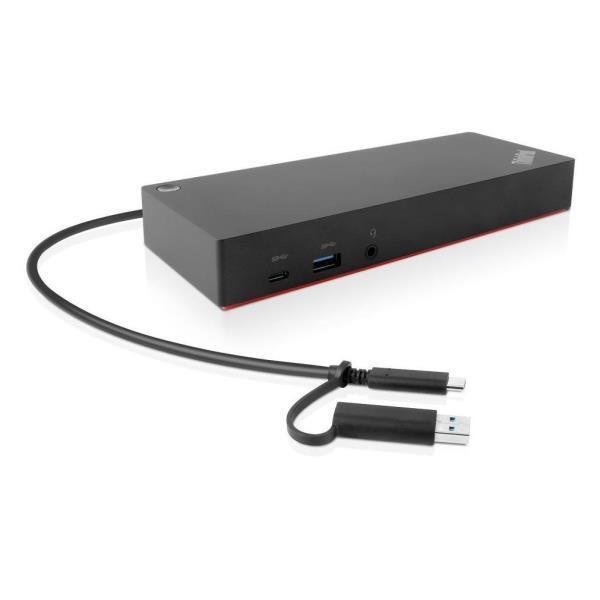 Lenovo ThinkPad Hybrid USB-C with USB-A Dock - Docking station - USB-C - 2 x HDMI, 2 x DP - GigE - 135 Watt