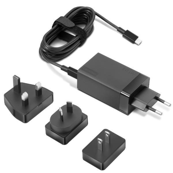 LENOVO TRAVEL ADAPTER ALIMENTATORE 65W USB-C 100-240 V PER THINKBOOK 14 G2 ITL 15 G2 ITL THINKPAD E14 GEN 2 P14S GEN 1 YOGA SLIM 7 CARBON