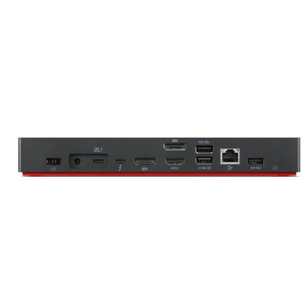Lenovo ThinkPad Universal Thunderbolt 4 Smart Dock - Docking station - Thunderbolt 4 - HDMI, 2 x DP, Thunderbolt - GigE - 135 Watt - Europa - per ThinkPad T15p Gen 2; X1 Carbon Gen 9; X1 Extreme Gen 4; X1 Yoga Gen 6; X13 Gen 2