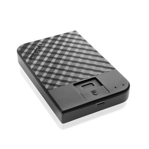 Verbatim Fingerprint Secure - HDD - crittografato - 1 TB - esterno (portatile) - USB 3.1 Gen 1 (USB-C connettore) - 256 bit AES