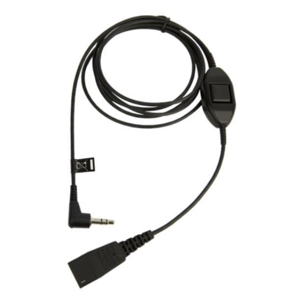 Jabra - Cavo per cuffie - disconnessione rapida maschio a mini-phone stereo 3.5 mm maschio - per Alcatel 8 Series IPTouch 4038, 4068