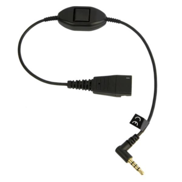 Jabra - Cavo per cuffie - disconnessione rapida maschio a mini-phone stereo 3.5 mm maschio - 30 cm