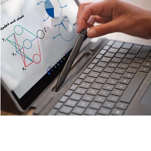 Microsoft Surface Slim Pen 2 - Penna attiva - 2 pulsanti - Bluetooth 5.0 - nero opaco - commerciale - per Surface Book, Book 2, Book 3, Go, Go 2, Go 3, Hub 2S 50", Hub 2S 85", Laptop, Laptop 2, Laptop 3, Laptop 4, Laptop Studio, Pro (Mid 2017), Pro 3, Pro