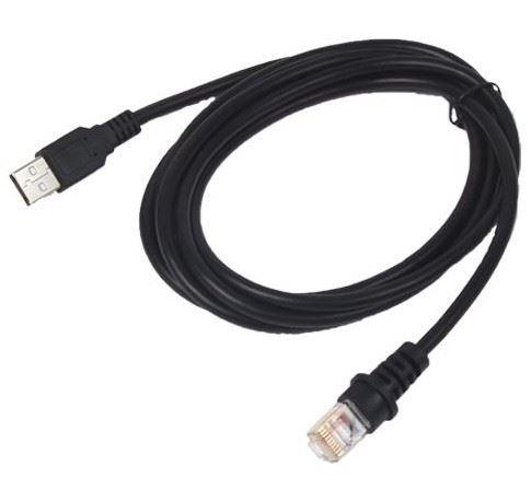 Datalogic - Cavo USB - RJ-45 (10 pin) (M) a USB (M) - 2 m - connettore dritto - per QuickScan QBT2400, QBT2430, QM2430