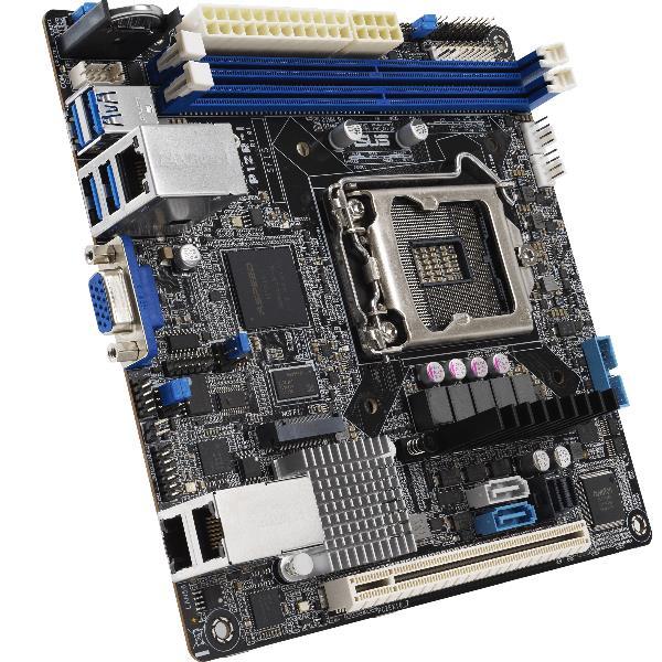ASUS P12R-I - Scheda madre - mini ITX - zoccolo LGA1200 - C252 Chipset - USB 3.2 Gen 1 - 2 x Gigabit LAN - scheda grafica onboard