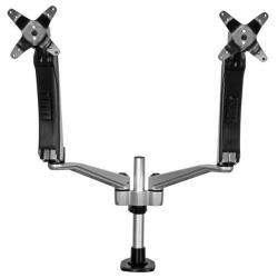 StarTech.com Supporto per Doppio Monitor con bracci articolati - Accatastabile -Braccia intercambiabili con Regolazione di Altezza a Molle - Kit montaggio (montaggio su scrivania, morsa a occhiello) - video full-motion - per display LCD - plastica, Allumi