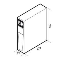 Riello UPS Battery Box BB SDH 36-A3 - Contenitore batterie - 3 batteria x - Piombo - 7 Ah - 2U - 19" - per Sentinel Dual SDH 1000