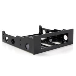StarTech.com Adattatore staffa alloggiamento frontale per dischi rigidi da 3,5" su 5,25" - Adattatore vano unita' di memorizzazione - nero - per P/N: 25SATSAS35HD, 35FCREADBU3, 35SAT225S3R, HSB225S3R, S251BU31REM, SATBP125VP