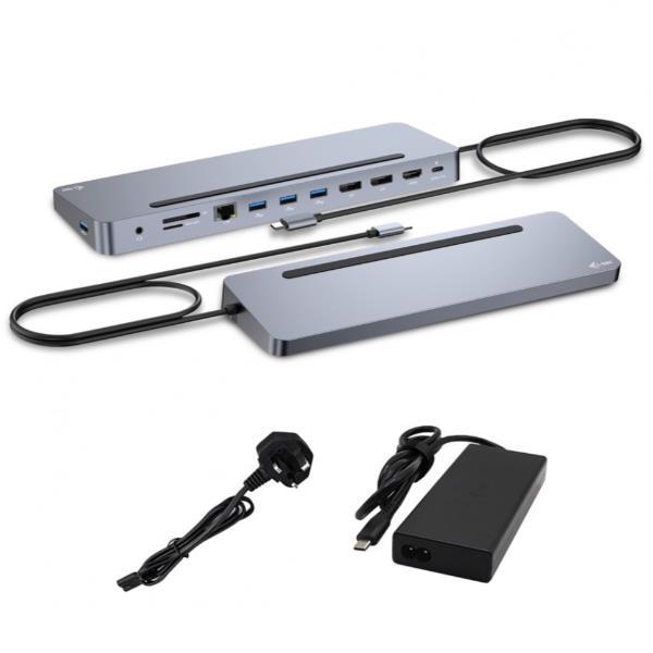 i-Tec - Docking station - per tablet, laptop - USB-C / USB4 / Thunderbolt 3 / Thunderbolt 4 - 11-slot - HDMI, 2 x DP - GigE - 100 Watt