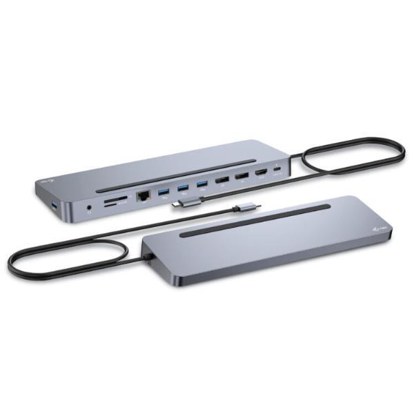 i-Tec - Docking station - per tablet, laptop - USB-C / USB4 / Thunderbolt 3 / Thunderbolt 4 - 11-slot - HDMI, 2 x DP - GigE - 100 Watt
