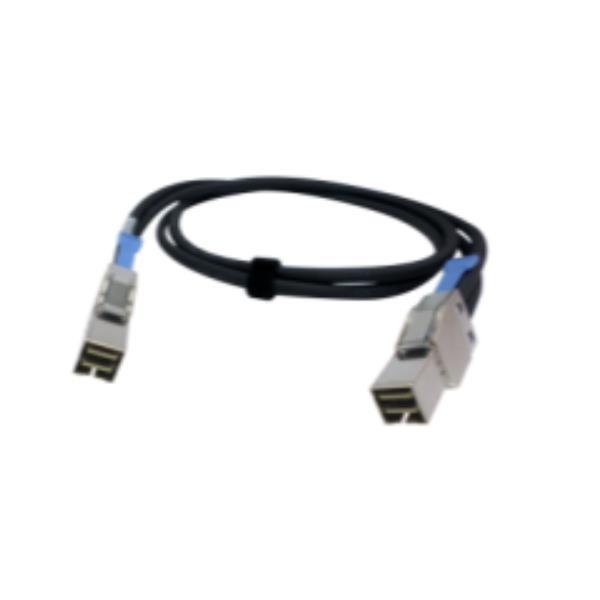 QNAP CAB-SAS10M-8644 - Cavo esterno SAS - SAS 12Gbit/s - HD SAS Mini 4 x a 36 pin (SFF-8644) (M) a HD SAS Mini 4 x a 36 pin (SFF-8644) (M) - 1 m - nero - per QNAP QXP-1620S-B3616W