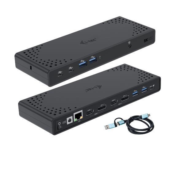 i-Tec - Docking station - USB-C / USB 3.0 / Thunderbolt 3 / Thunderbolt 4 - 2 x HDMI, 2 x DP++ - GigE - 130 Watt - Italia