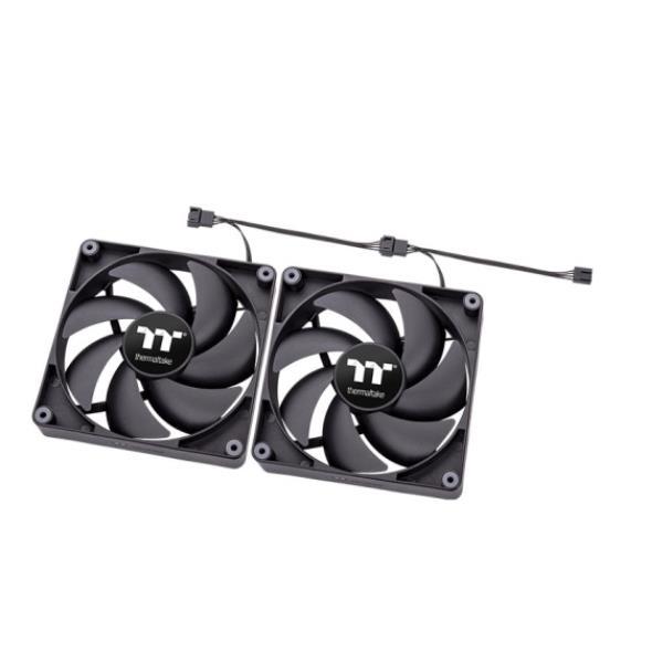 Thermaltake CT140 - Ventilatore per cabinet - 140 mm - nero (pacchetto di 2)
