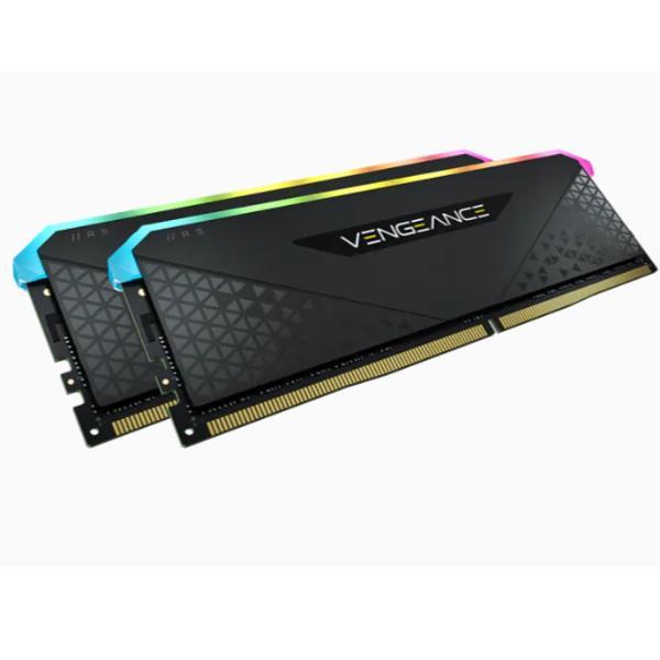 CORSAIR Vengeance RGB RS - DDR4 - kit - 16 GB: 2 x 8 GB - DIMM 288-PIN - 3200 MHz / PC4-25600 - CL16 - 1.35 V - senza buffer - non ECC - nero