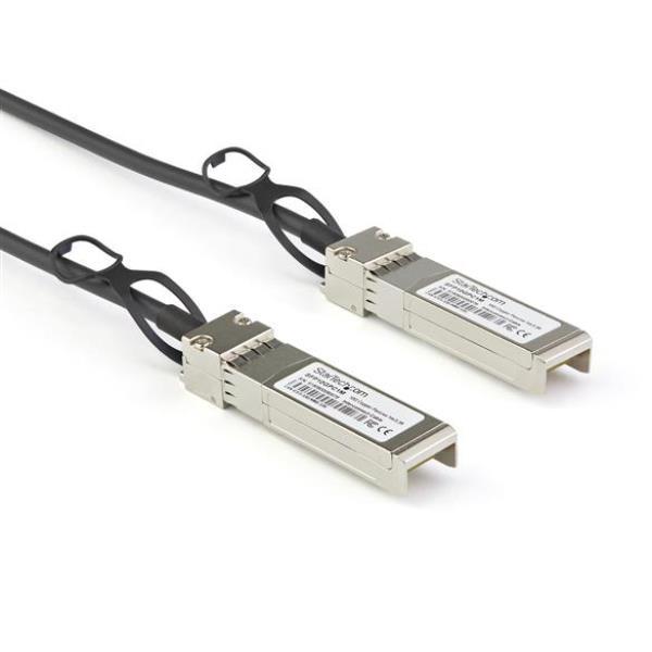 StarTech.com Cavo Twinax con collegamento diretto SFP+ compatibile con Dell EMCDAC-SFP-10G-1M - 1 m (DACSFP10G1M) - Cavo applicazione diretta 10GBase - SFP+ (P) serrato a SFP+ (P) serrato - 1 m - biassiale - passivo