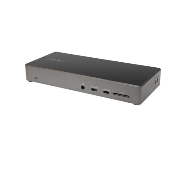 StarTech.com Dock USB type C - Docking station USB C con triplo monitor 4K - 100W Power Delivery - DP 1.4 Alt Mode & DSC, 2x DisplayPort 1.4/HDMI 2.0 - 6xUSB (2x 10Gbps) - Windows/Chrome (DK31C2DHSPDUE) - Docking station - USB-C - HDMI, 2 x DP - GigE - 10