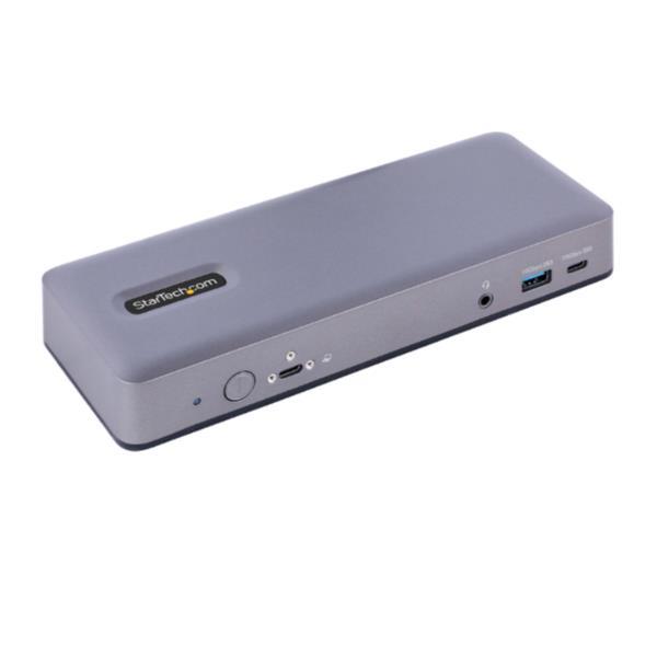 StarTech.com USB-C Docking Station - Multi Monitor HDMI/DP/DP Alt Mode USB-C Dock - 3x 4K30 / 2x 4K60 - 7-Port USB Hub - 60W Power Delivery - GbE - 3.5mm Audio - Works With Chromebook certified - Docking station - USB-C / Thunderbolt 3 / Thunderbolt 4 - 2