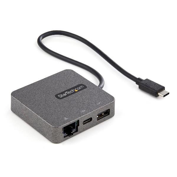 StarTech.com Adattatore multiporta USB-C a HDMI e VGA - Docking station USB 3.1 Gen 2 10Gbps - Cavo da 29 cm (DKT31CHVL) - Docking station - USB-C - VGA, HDMI - GigE - Compatibile TAA