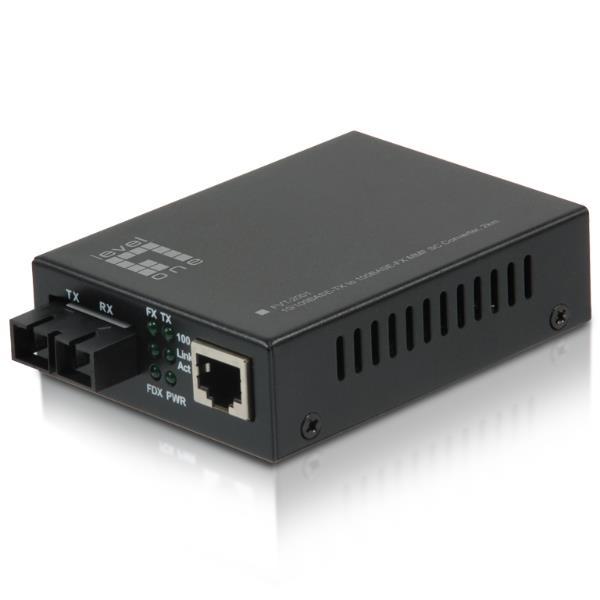 LEVEL ONE CONVERTER 10/100BASETX TO 100BASEFX
