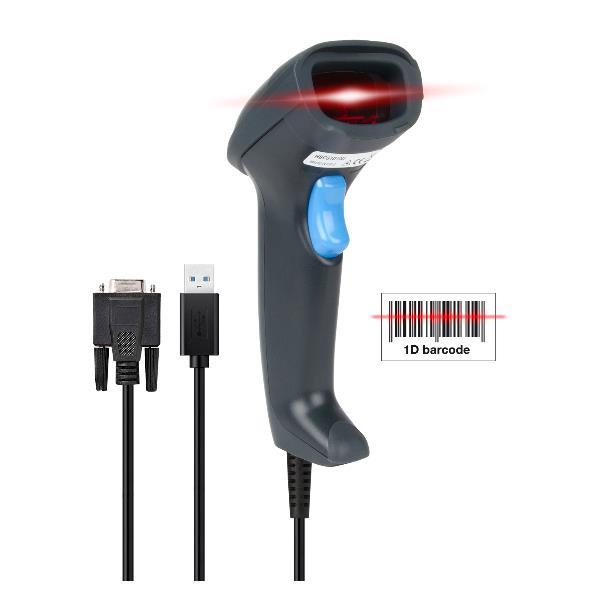 Barcode Scanner Professionale Laser 1D USB + Seriale …