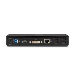Hamlet HDOCKS300 Dual Display DVI+HDMI - 6 Port USB Hub - LAN - AUDIO - Docking station - USB - DVI, HDMI - GigE