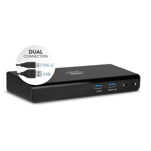 Hamlet HDOCKS300TC - Docking station - USB - DVI, HDMI - GigE
