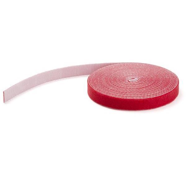 StarTech.com Rotolo di nastro con chiusura a strappo da 7,6 m - Rosso (HKLP25RD) - Bloccaggio con aggancio a cappio - 7.62 m - rosso - per P/N: CABSHF2POST2, HKLP25, HKLP25BL, HKLP25GN, HKLP25YW