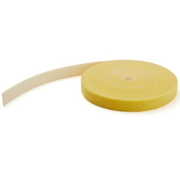 StarTech.com Rotolo di nastro con chiusura a strappo da 15,2 m - Giallo (HKLP50YW) - Bloccaggio con aggancio a cappio - 15.24 m - giallo - per P/N: HKLP50, HKLP50BL, HKLP50GN, HKLP50RD