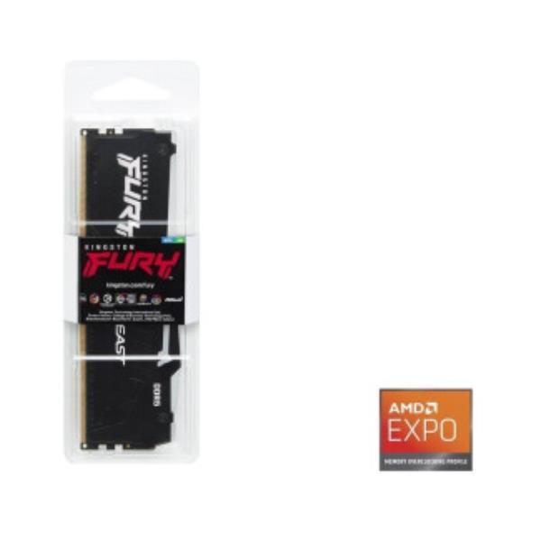 Kingston FURY Beast RGB - DDR5 - modulo - 32 GB - DIMM 288-PIN - 5600 MHz / PC5-44800 - CL36 - 1.25 V - senza buffer - on-die ECC