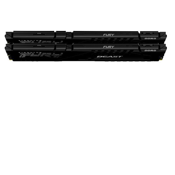 Kingston FURY Beast - DDR5 - kit - 64 GB: 2 x 32 GB - DIMM 288-PIN - 5600 MHz / PC5-44800 - CL40 - 1.25 V - senza buffer - on-die ECC