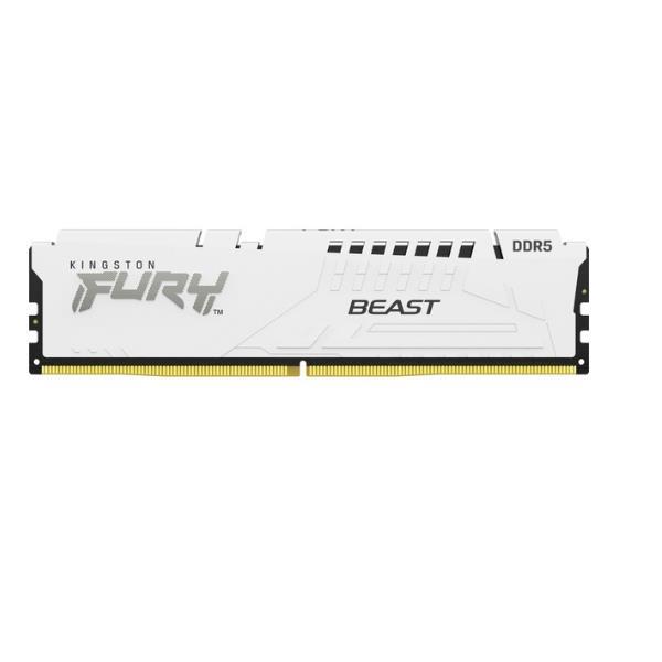 Kingston FURY Beast - DDR5 - modulo - 32 GB - DIMM 288-PIN - 5600 MHz / PC5-44800 - CL40 - 1.25 V - senza buffer - on-die ECC - bianco