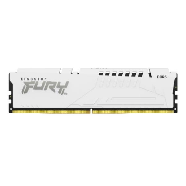 Kingston FURY Beast - DDR5 - kit - 64 GB: 4 x 16 GB - DIMM 288-PIN - 5600 MHz / PC5-44800 - CL40 - 1.25 V - senza buffer - on-die ECC - bianco