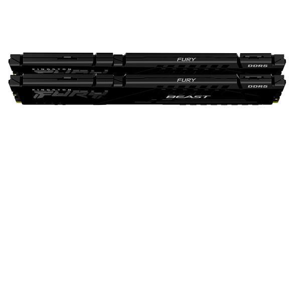 Kingston FURY Beast - DDR5 - kit - 16 GB: 2 x 8 GB - DIMM 288-PIN - 6000 MHz / PC5-48000 - CL36 - 1.35 V - senza buffer - on-die ECC - nero