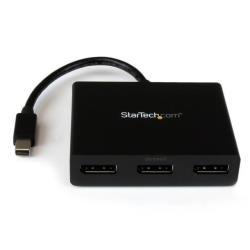 StarTech.com Adattatore multi monitor a 3 porte - Hub MST Mini DisplayPort a DisplayPort - 2x 4K 30Hz e 1x 1080p - Splitter video in modalità desktop esteso solo su Windows - mDP 1.2 a 3x DP 1.2 (MSTMDP123DP) - Ripartitore video - 3 x DisplayPort - deskto