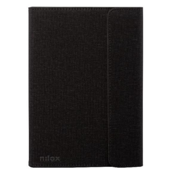Nilox - Flip cover per tablet - poliestere - nero - 9.7" - 10.5"