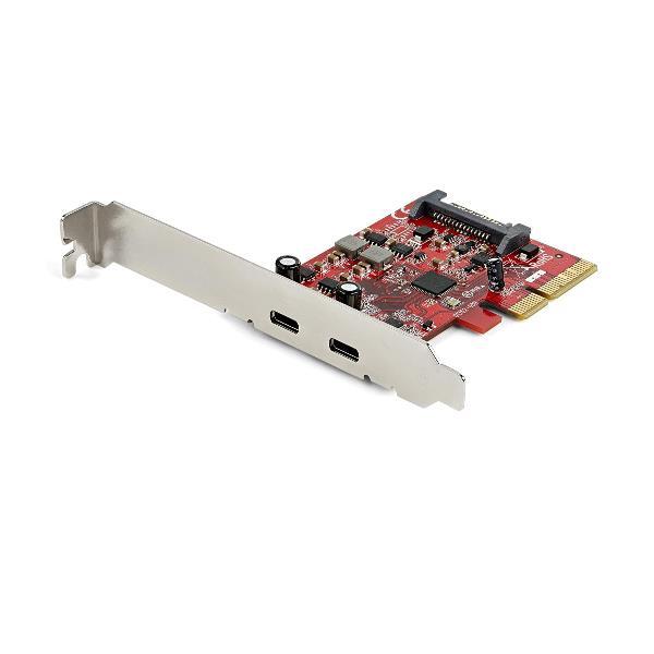 StarTech.com Scheda PCIe a 2 porte USB 3.1 Gen 2 10Gbps - PCIe Gen 3 x4 - ASM3142 Chipset - Scheda PCI Express USB Tipo C (PEXUSB312C3) - Adattatore USB - PCIe 3.0 x4 profilo basso - USB-C 3.1 Gen 2 x 2 - per P/N: S252BU313R