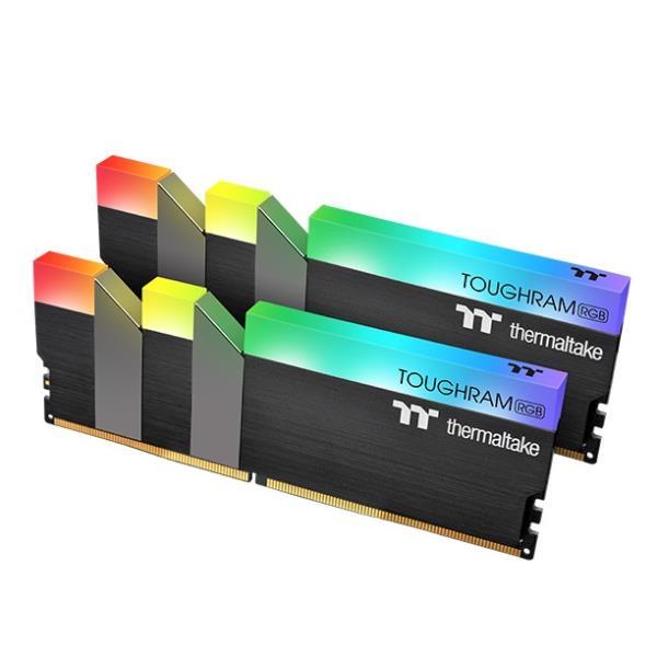 Thermaltake TOUGHRAM RGB - DDR4 - kit - 16 GB: 2 x 8 GB - DIMM 288-PIN - 3600 MHz / PC4-28800 - CL18 - 1.35 V - senza buffer - non ECC - nero