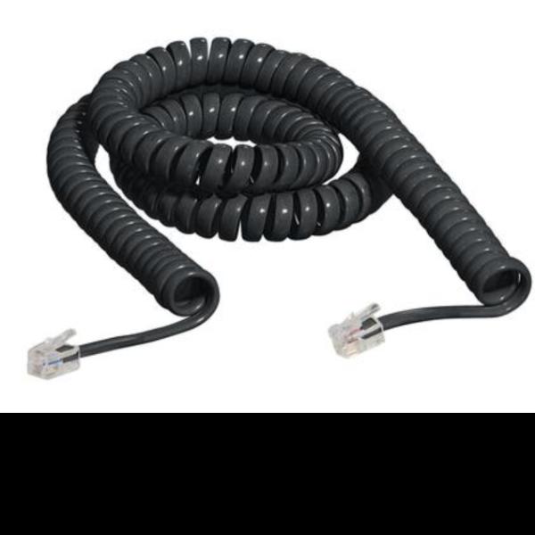 BTICINO S2587N CAVO SPIRALATO PER CORNETTA TELEFONICA 2 PLUG NERO