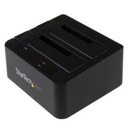 StarTech.com Dual-Bay USB 3.1 to SATA Hard Drive Docking Station, USB 3.1 (10 Gbps) Hard Drive Dock, External 2.53.5 SATA IIIIII, SSDHDD Docking Station, Hot-Swap Hard Drive Bay - Top-Loading - Storage controller - 2.5", 3.5" - USB 3.1 (Gen 2) - nero