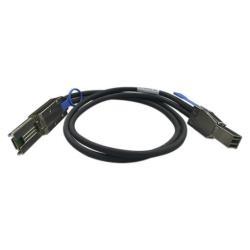 QNAP CAB-SAS10M-8644-8088 - Cavo esterno SAS - SAS 6Gbit/s - HD SAS Mini 4 x a 36 pin (SFF-8644) (M) a SAS Mini 4 x a 26 pin (SFF-8088) (M) - 1 m - nero - per P/N: QXP-820S-B3408