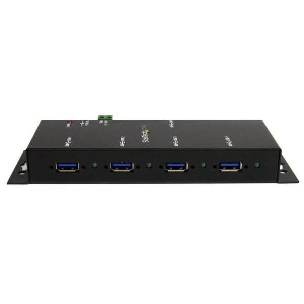 StarTech.com Hub USB 3.0 Resistente per uso industriale a 4 porte con protezione ESD - Hub multiporte (ST4300USBM) - Hub - 4 x SuperSpeed USB 3.0 - desktop - alimentazione CC - per P/N: ITB20D3250, MSDREADU2OTG, SVA12M5NA, USB312SAT3CB, USB315CB2M, USBLTM