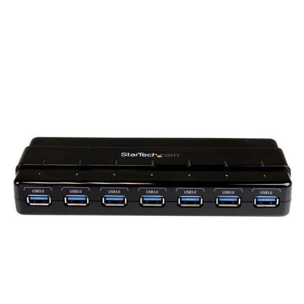 StarTech.com HUB USB 3.0 a 7 porte - Perno e concentratore USB 3.0 ultra veloce a 5 GBps con alimentazione esterna- Nero - Hub - 7 x SuperSpeed USB 3.0 - desktop - per P/N: BNDTBUSB3142, PEXUS313AC2V, PEXUSB311A1E, PEXUSB312A2, PEXUSB314A2V2, SDMSDRWU3AC