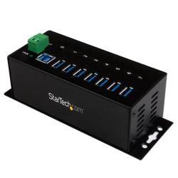 StarTech.com HUB Industriale USB 3.0 a 7 porte - Perno e concentratore USB 3.0 con ESD 350W e protezione da sovratensioni - Montabile DIN - Hub - 7 x SuperSpeed USB 3.0 - montabile su rail DIN, montaggio a parete - alimentazione CC - per P/N: ITB20D3250,