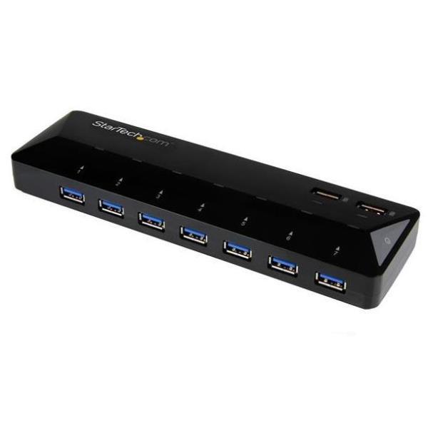 StarTech.com Hub USB 3.0 a 7 Porte con Porte di Ricarica Dedicate - 2 Porte x 2,4 Amp - Switch condivisione periferiche USB - 7 x SuperSpeed USB 3.0 - desktop - per P/N: USB312SAT3CB, USB315CB2M, USBLT1MWS, USBLT2MBR, USBLT30CMW, USBLTM1MBK, USBLTM1MWH