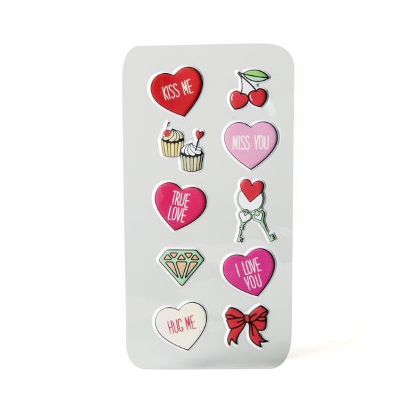 CELLY STICKERS 3D 10 TEEN LOVE MULTICOLORE