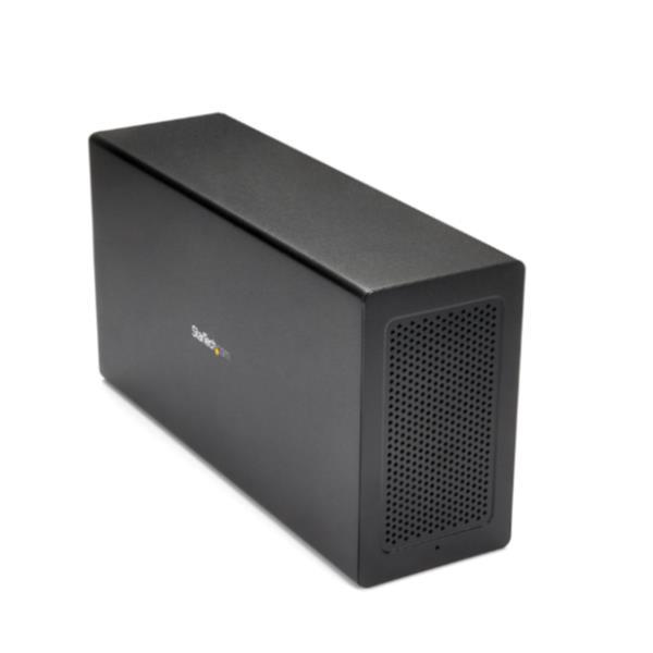 StarTech.com Chassis Telaio di espansione Thunderbolt 3 a PCI Express con DisplayPort - PCIe x16, Cablato, Thunderbolt 3, Nero, 40 Gbit/s, Potenza, Alluminio, Acciaio