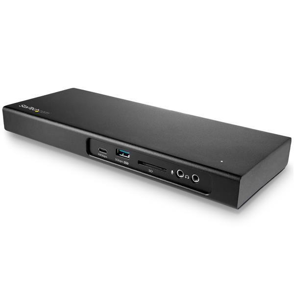 StarTech.com Dock Thunderbolt 3 per doppio Monitor 4K 60Hz - Lettore SD e Slot PCIe M.2 - 3x USB - 85W PD - Docking station - Thunderbolt 3 - DP, Thunderbolt - GigE - Compatibile TAA - per P/N: ARMBARDUO, ARMBARDUOV, ARMDUAL, ARMDUAL30, ARMDUALV, ARMSLIMD